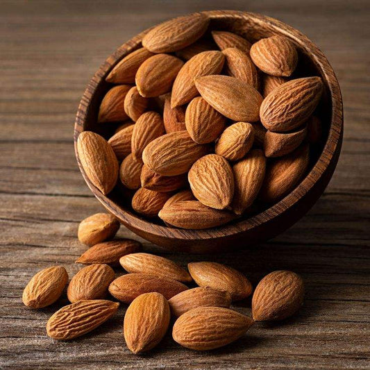 Bowl of nutrient-rich almonds, a protein-packed healthy snack with crunchy texture and natural flavor